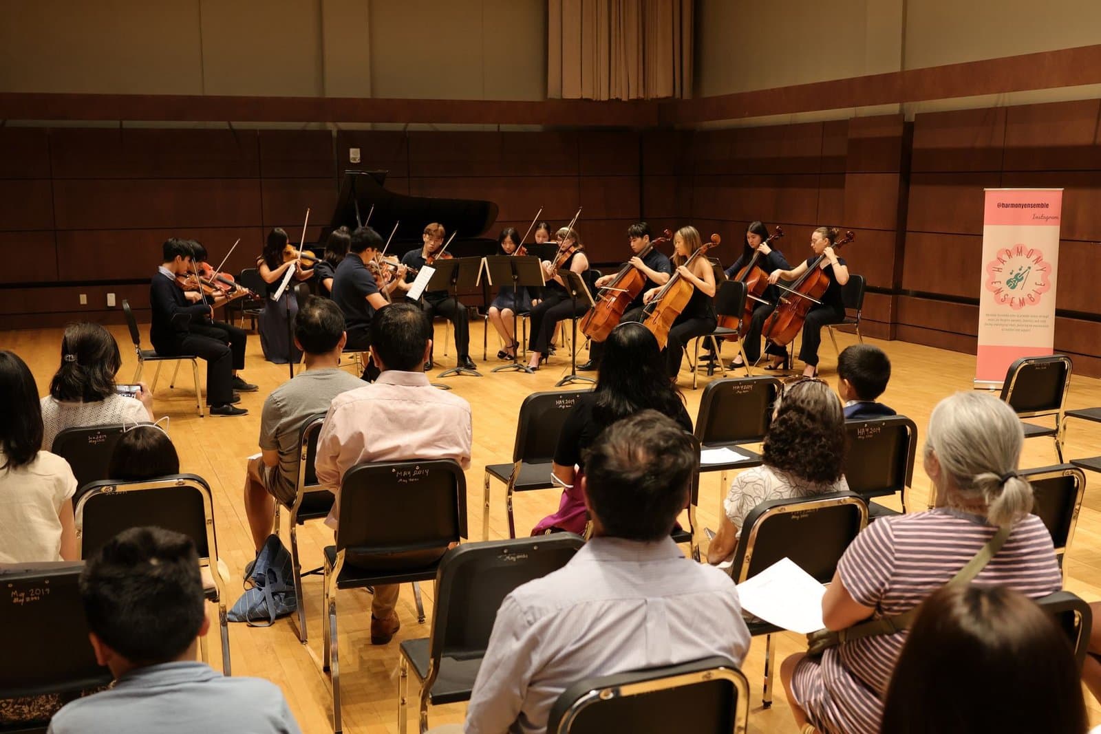 Harmony Ensemble performing at the 2025 Benefit Concert, August 2025.